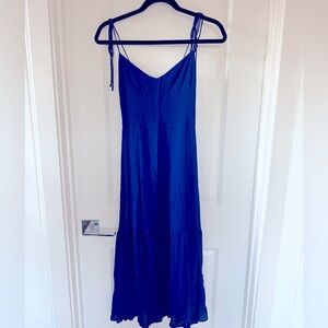 Reformation Blue Tie Dress